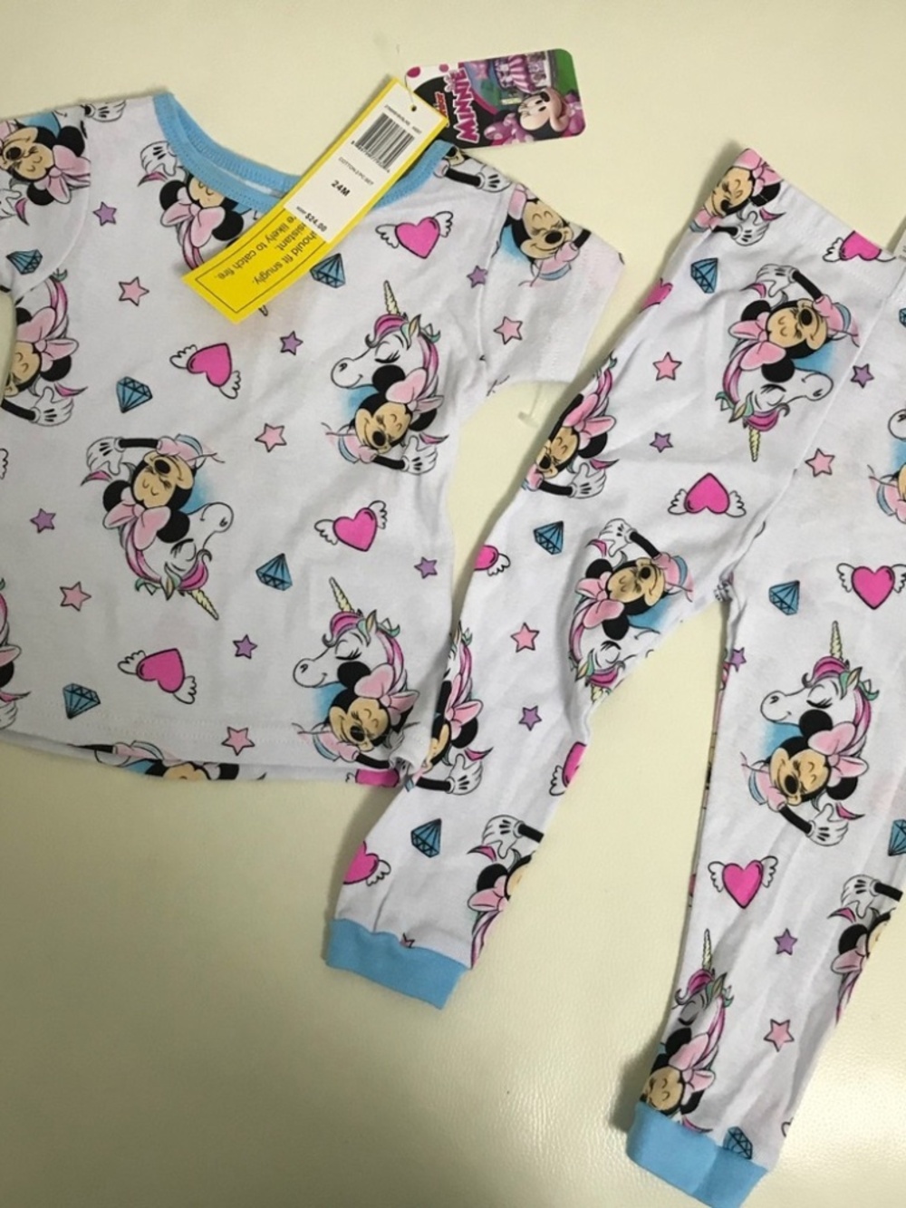 Disney Minnie Mouse Cute Unicorn Pajama Set 2000